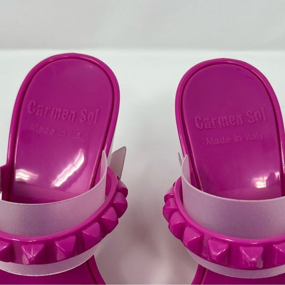 NWT Carmen Sol Tonino Wedge in Fuschia - Picture 8 of 14